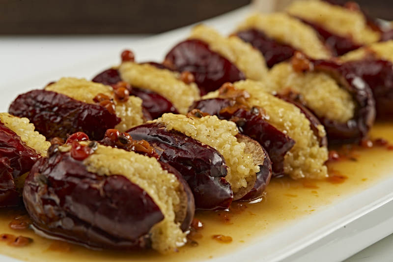 沙棘汁蜜枣酿金米图片