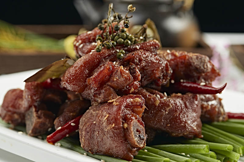 椒麻甜辣香炸猪脚块（炸猪蹄）图片