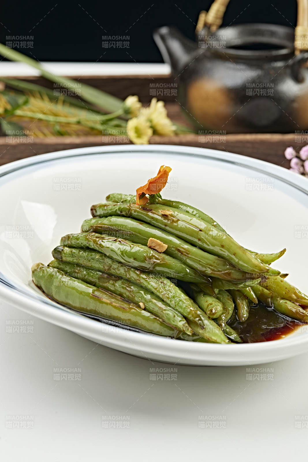 浇汁油炸虎皮杭椒（虎皮尖椒）图片