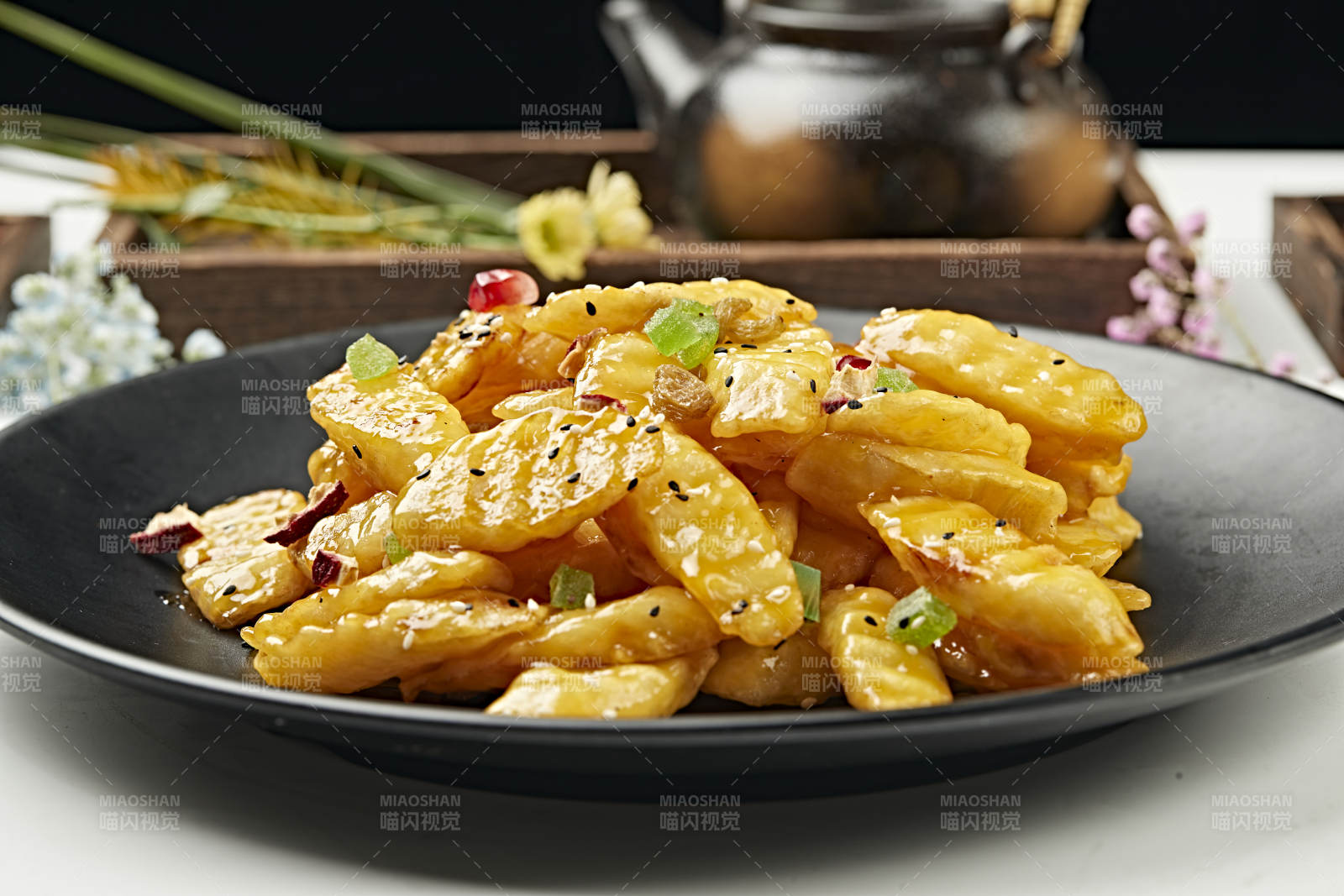 坚果干果拔丝铁棍山药图片