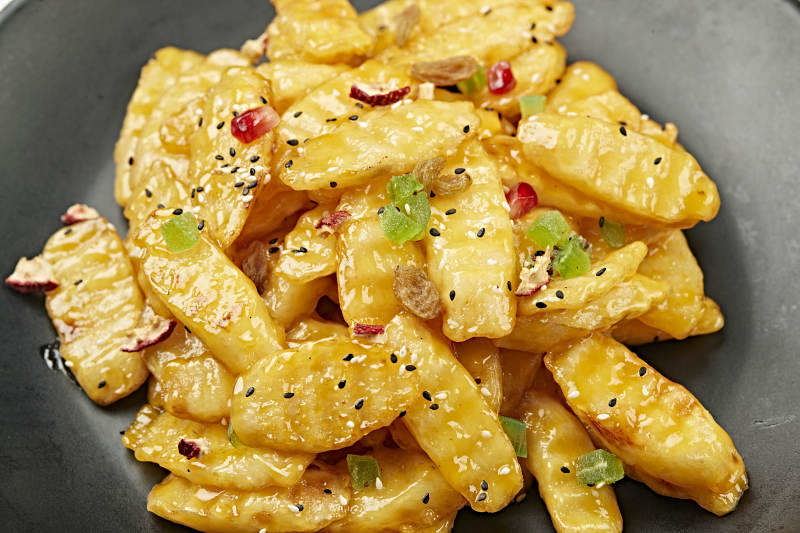 坚果干果拔丝铁棍山药图片