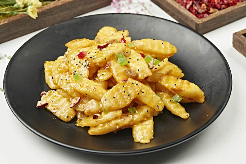 坚果干果拔丝铁棍山药图片