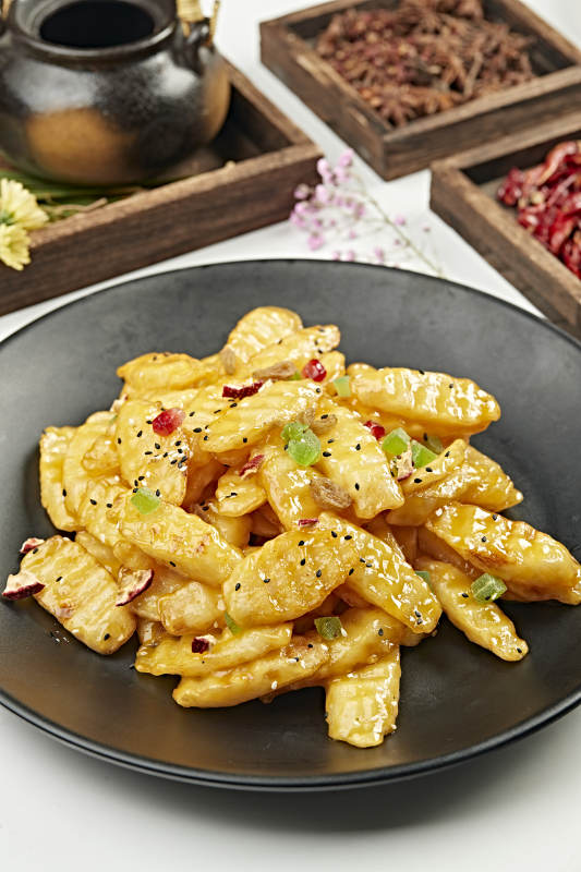 坚果干果拔丝铁棍山药图片