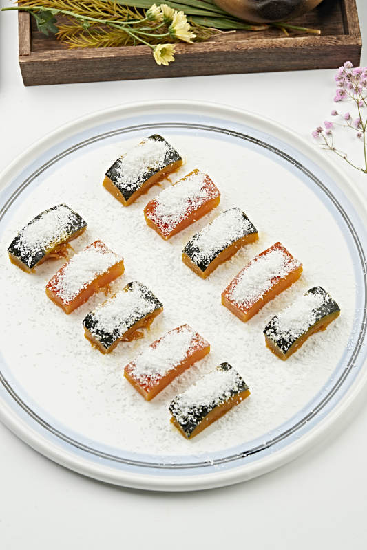 撒粉椰蓉蒸金瓜（蒸南瓜）图片