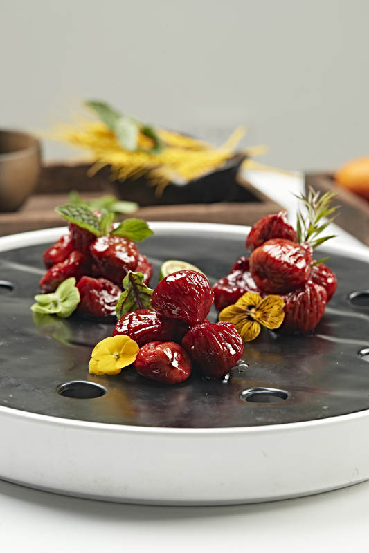 蜜香酿皮红酒无花果图片