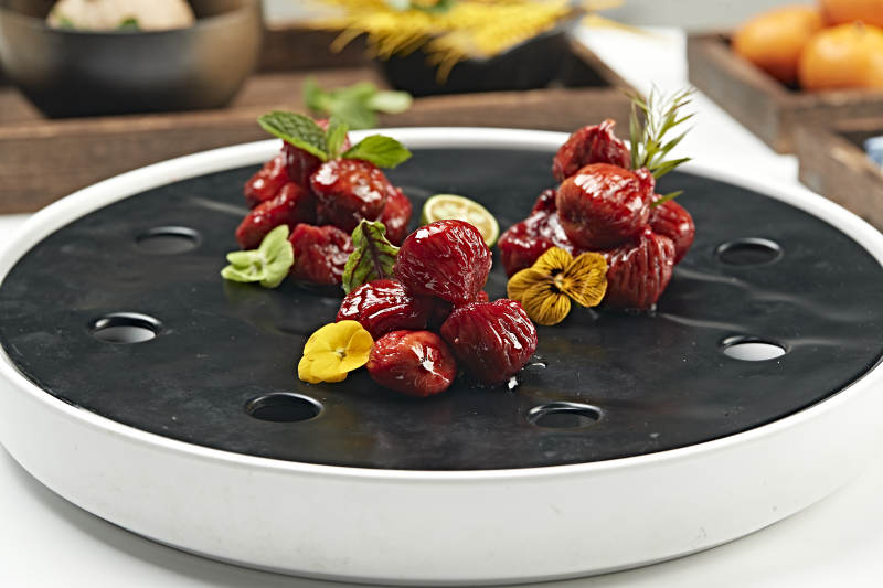 蜜香酿皮红酒无花果图片