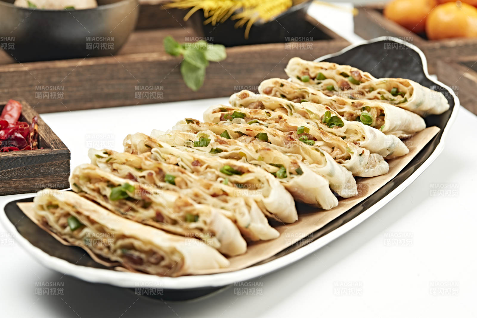 香葱熏肉烙饼图片