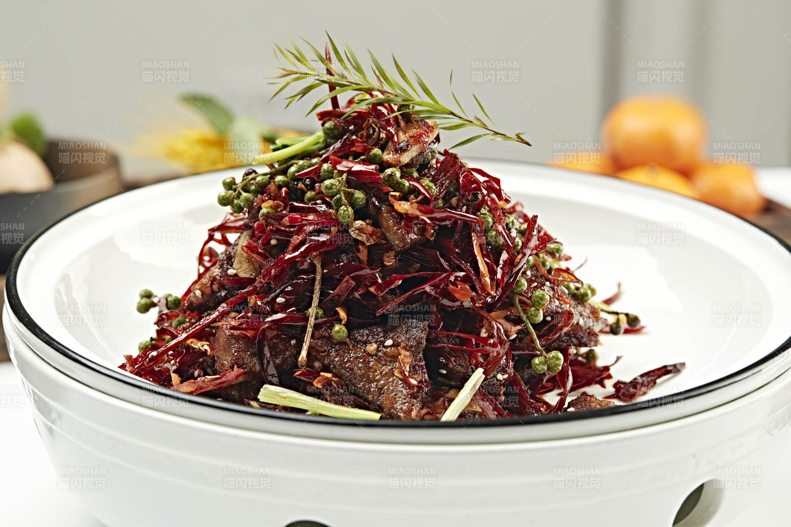 椒麻湘味火爆猪肝图片