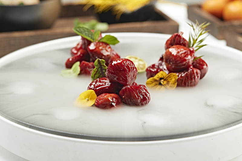 蜜香酿皮红酒无花果图片