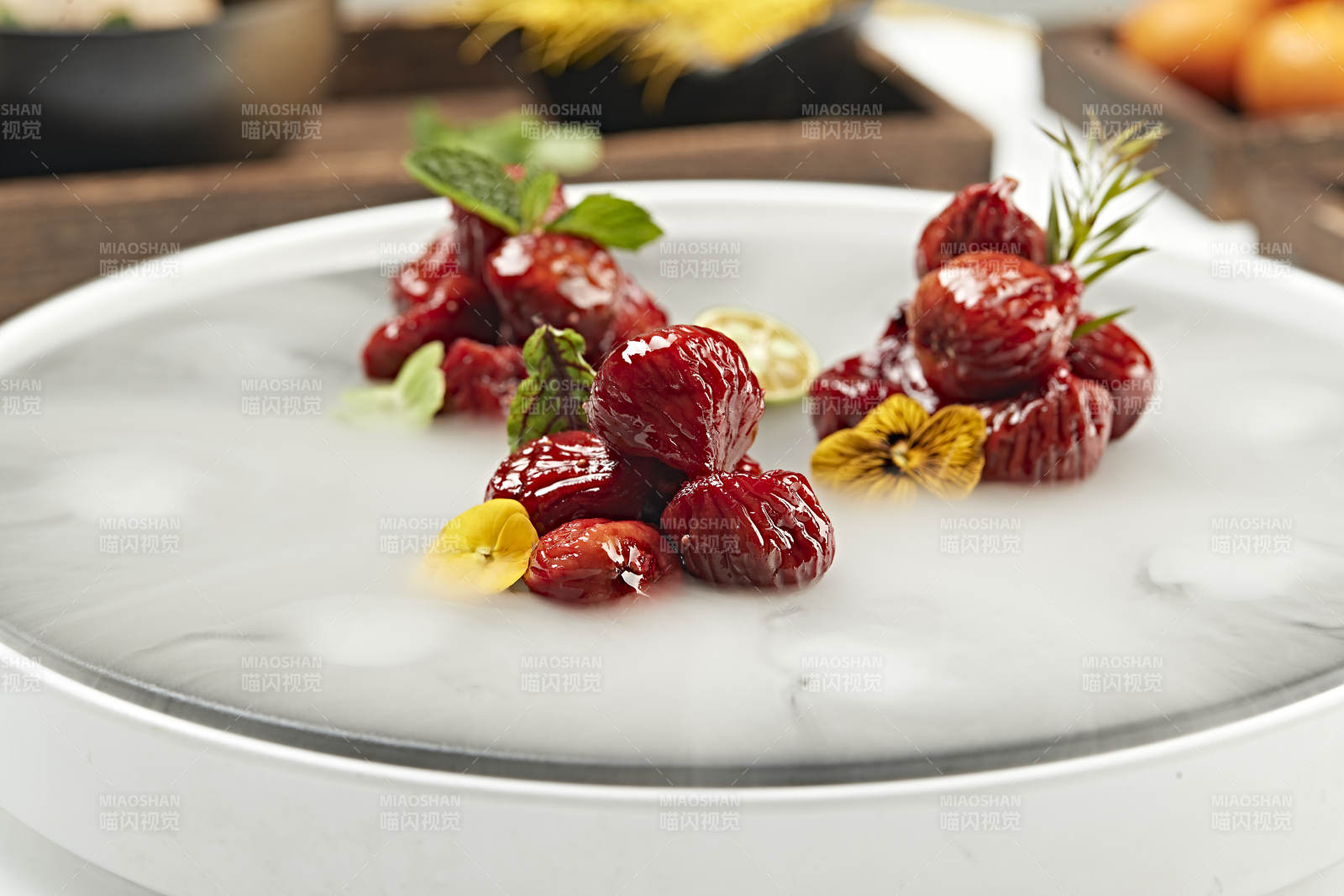 蜜香酿皮红酒无花果图片