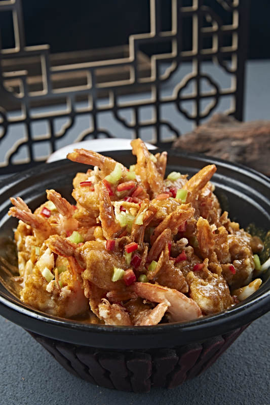 砂锅泰式咖喱虾图片