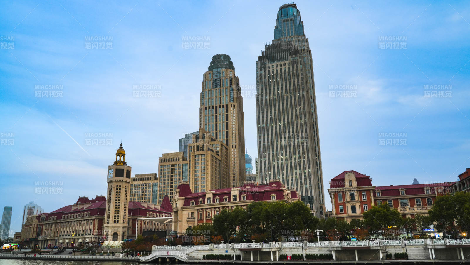 天津城市天际线美景图片