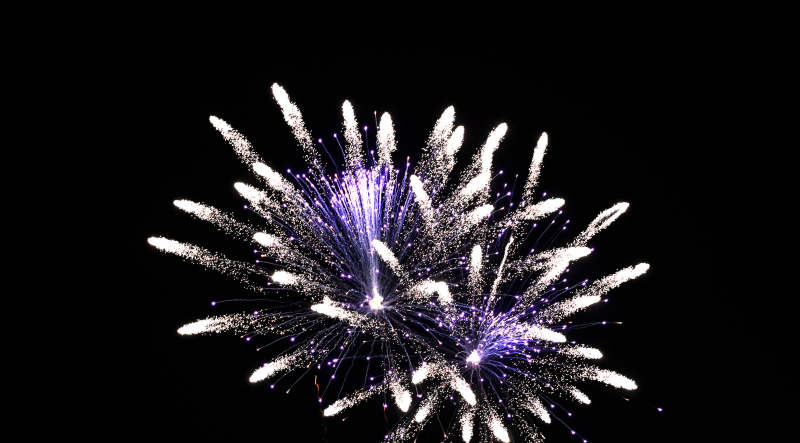 璀璨烟花绽放夜空图片