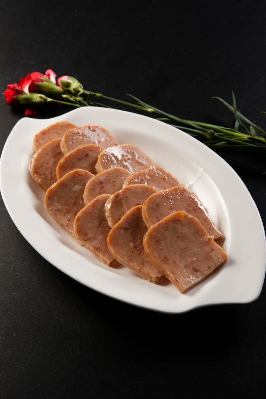 火锅食材午餐肉切片图片