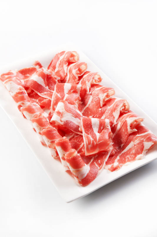 火锅食材草原羔羊肉图片