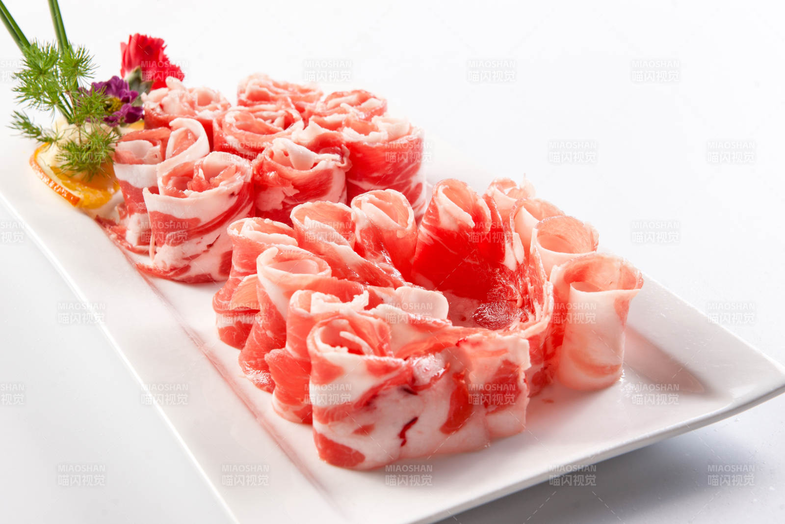 火锅食材草原羔羊肉图片