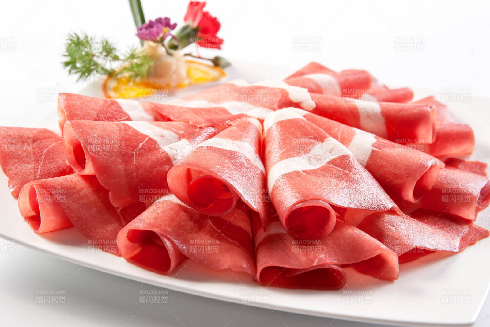 草原肥羊肥牛肉卷图片