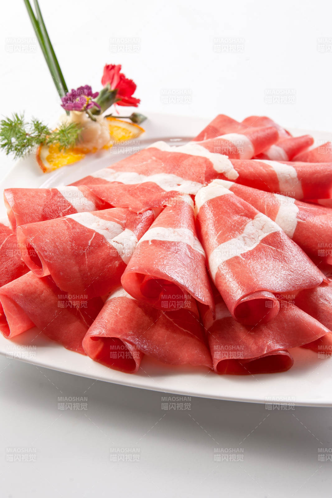 草原肥羊肥牛肉卷图片