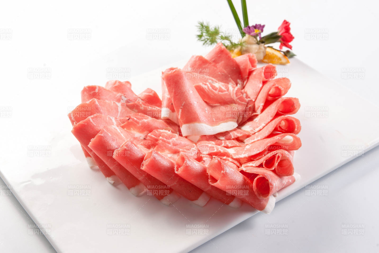 草原肥羊肥牛肉卷图片