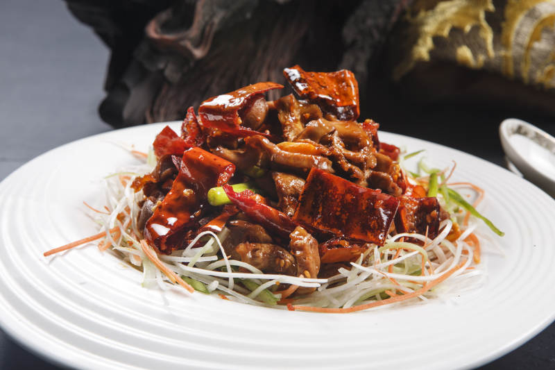 香辣拌鸡胗图片