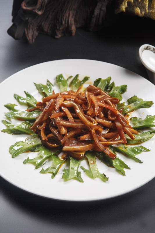 龙豆拌猪耳图片