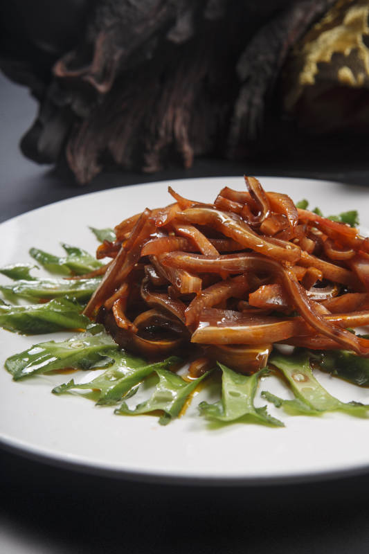 龙豆拌猪耳图片