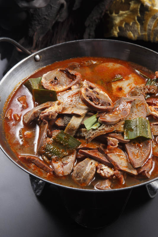 美味锅仔羊杂图片