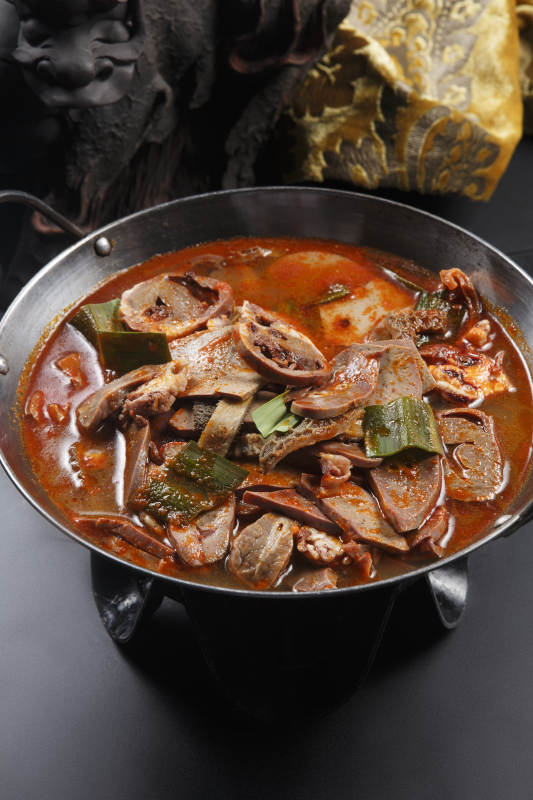 美味锅仔羊杂图片