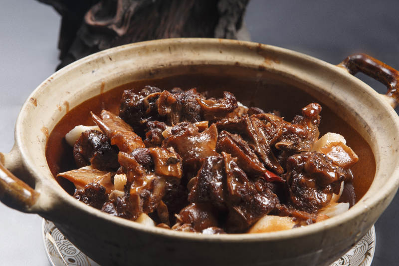 鲜淮山闷大鹅图片