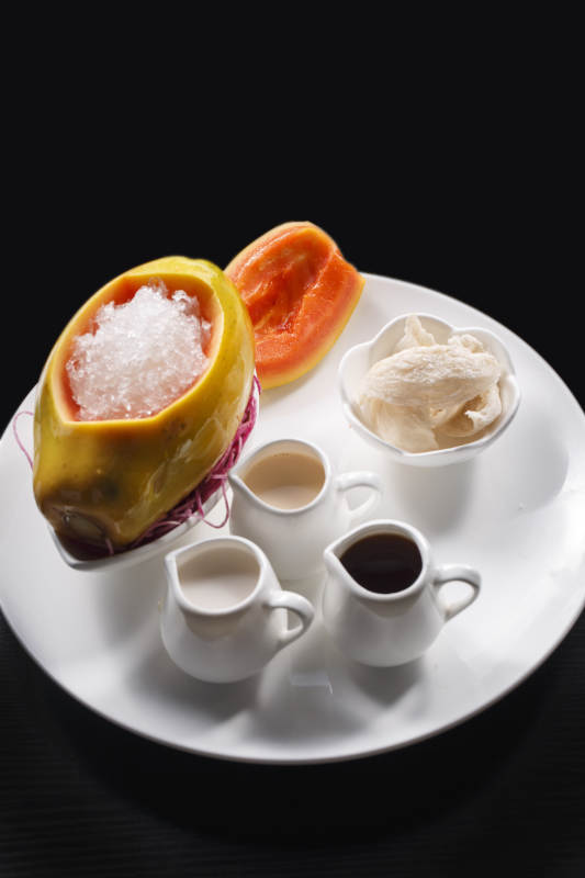 夏威夷木瓜炖雪蛤图片