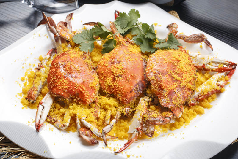 避风塘炒蟹图片