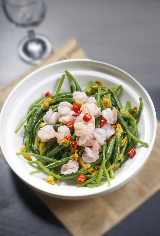 黄瓜仔清炒大虾仁图片