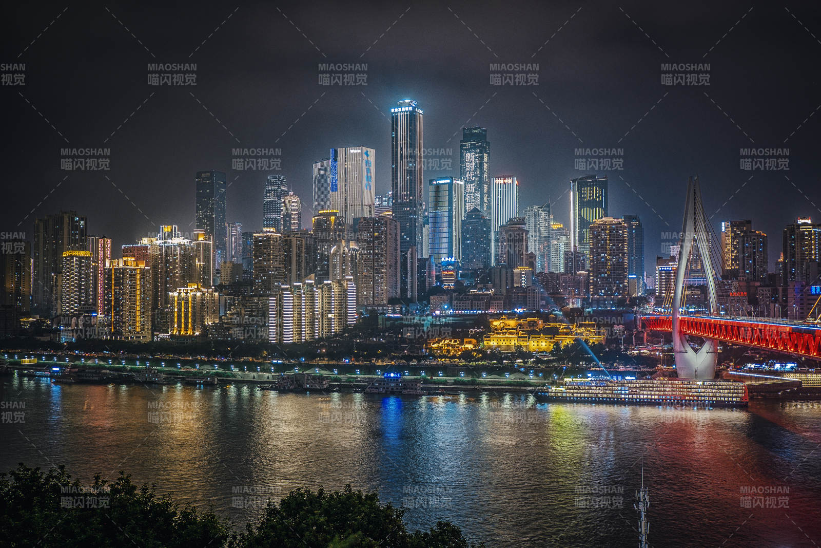 重庆渝中半岛夜景图片