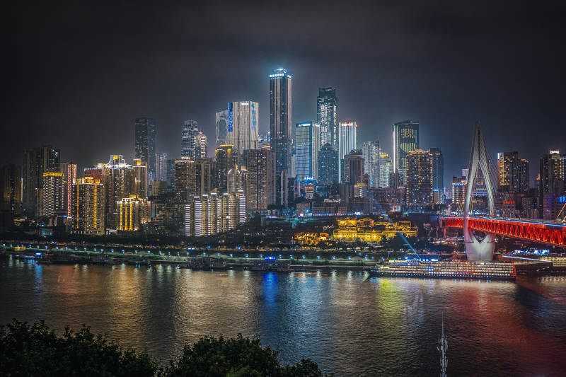 重庆渝中半岛夜景图片