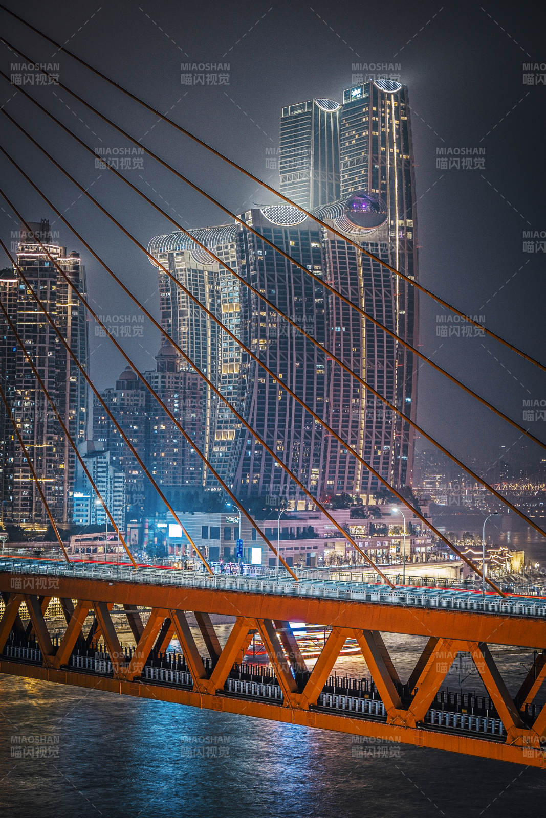 重庆夜桥映城光图片