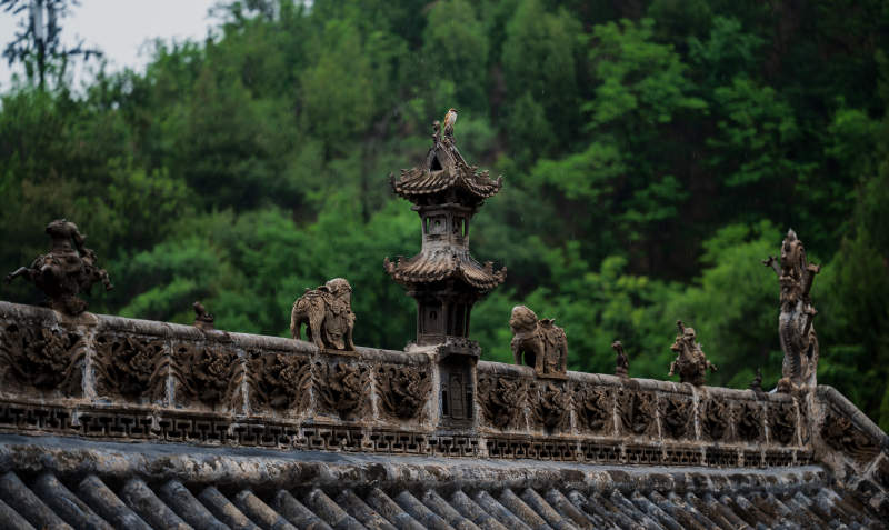 古建筑屋脊兽图片