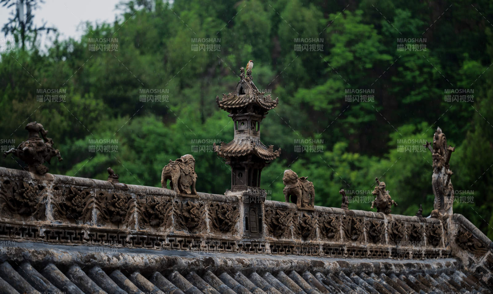 古建筑屋脊兽图片