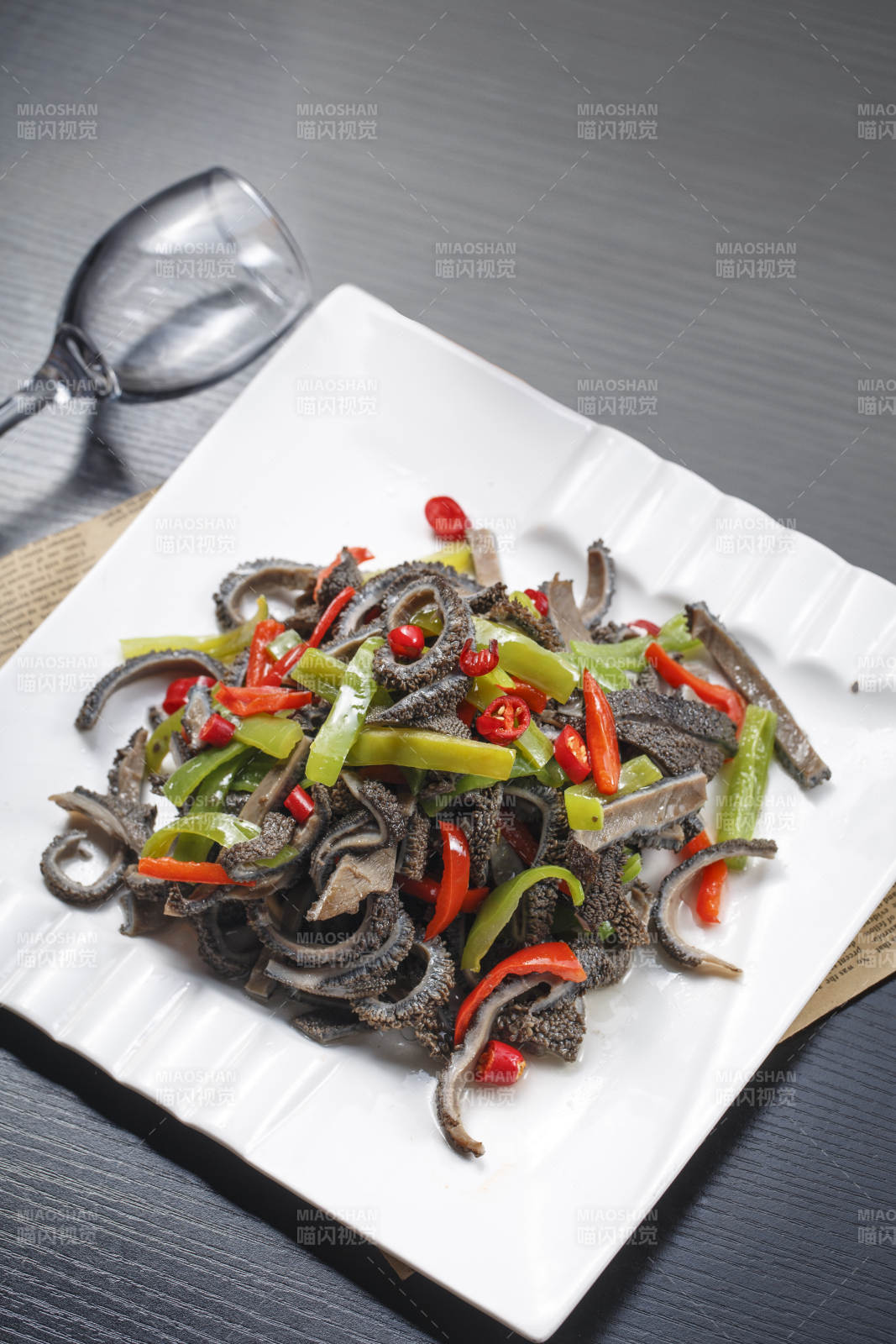 青红椒炒毛肚图片