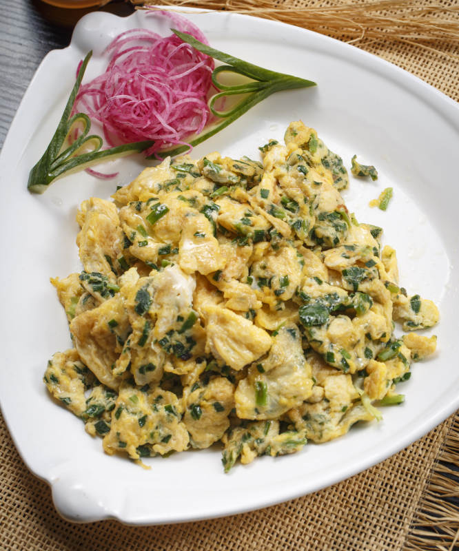 美味韭菜炒鸡蛋图片