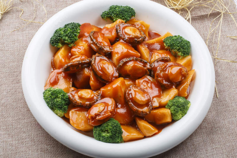 红烧土豆块鲍鱼图片