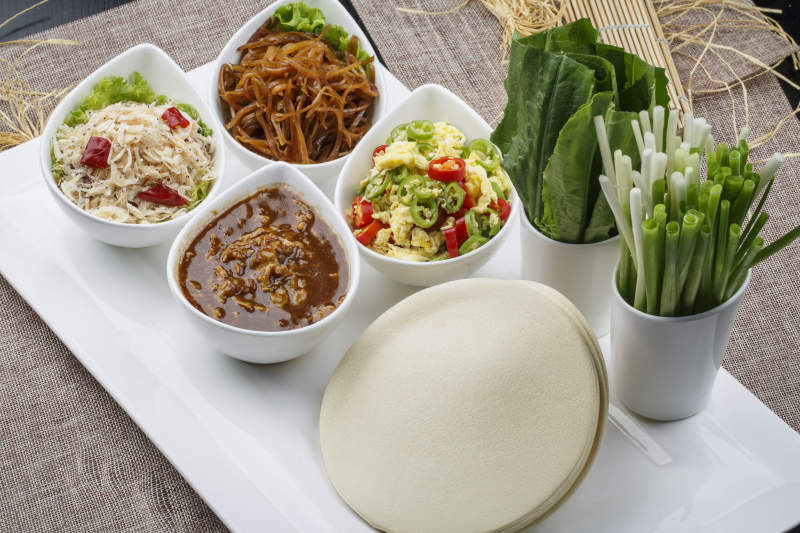 农家老咸菜卷饼图片