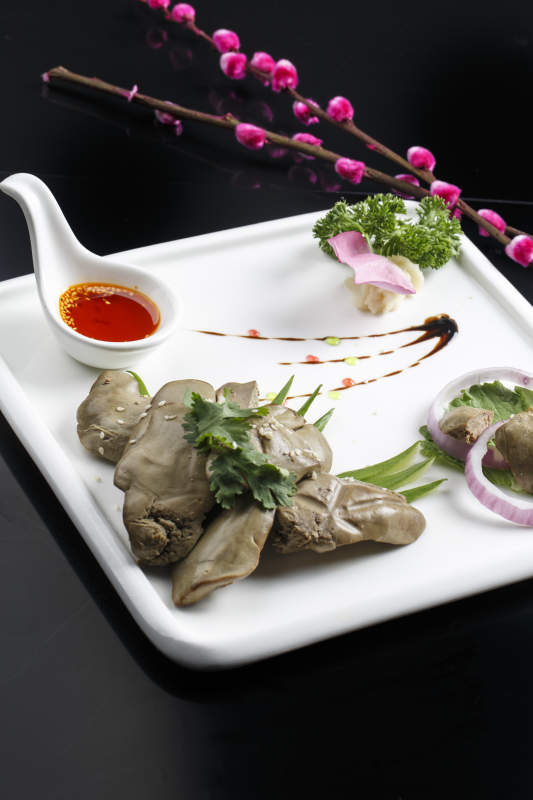 蒜泥冷切猪肘花图片