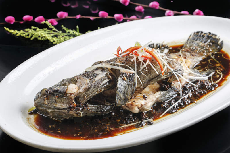 豆豉豉油蒸鳜鱼图片