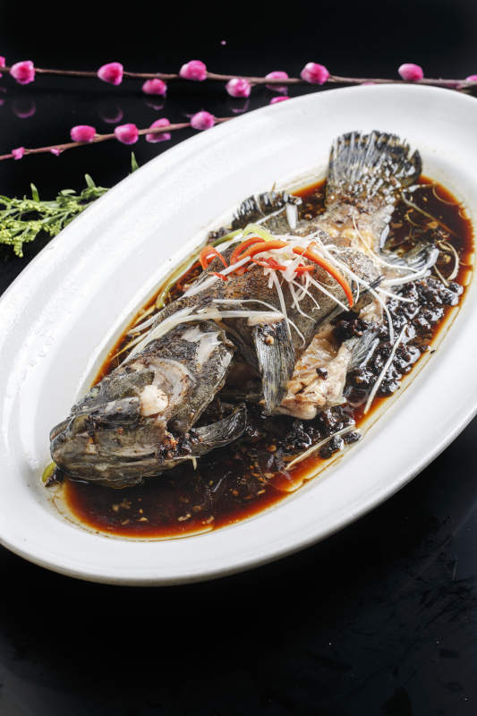 白灼浇汁芥蓝图片