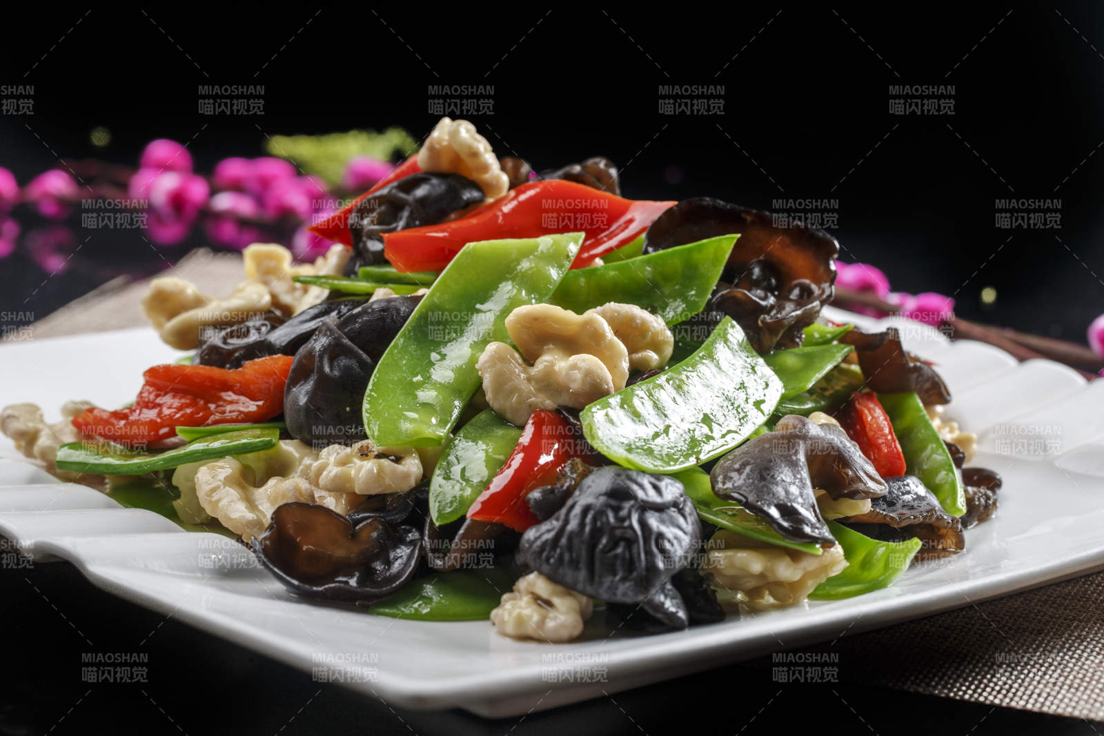 粤式小炒荷塘月色图片