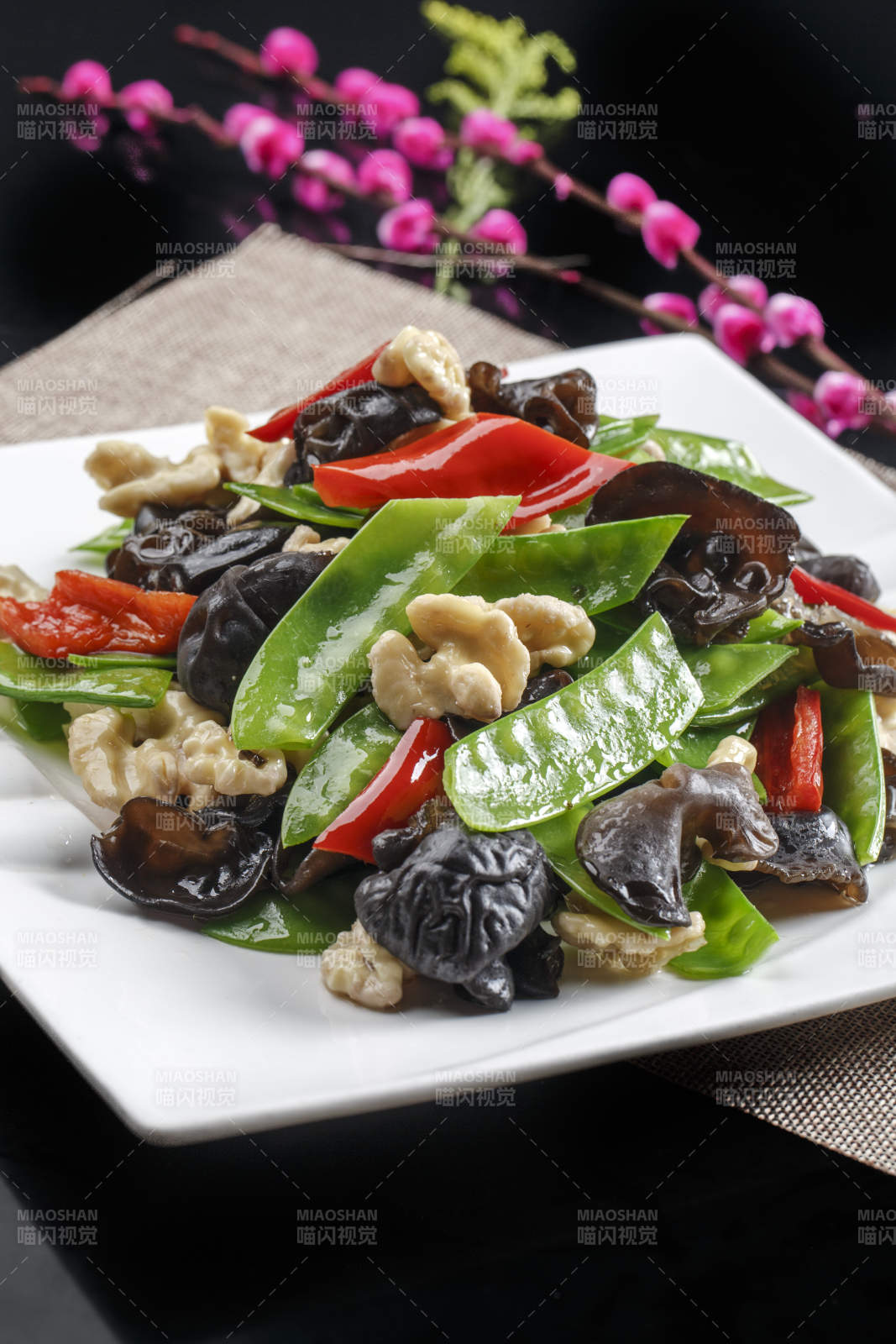 粤式小炒荷塘月色图片