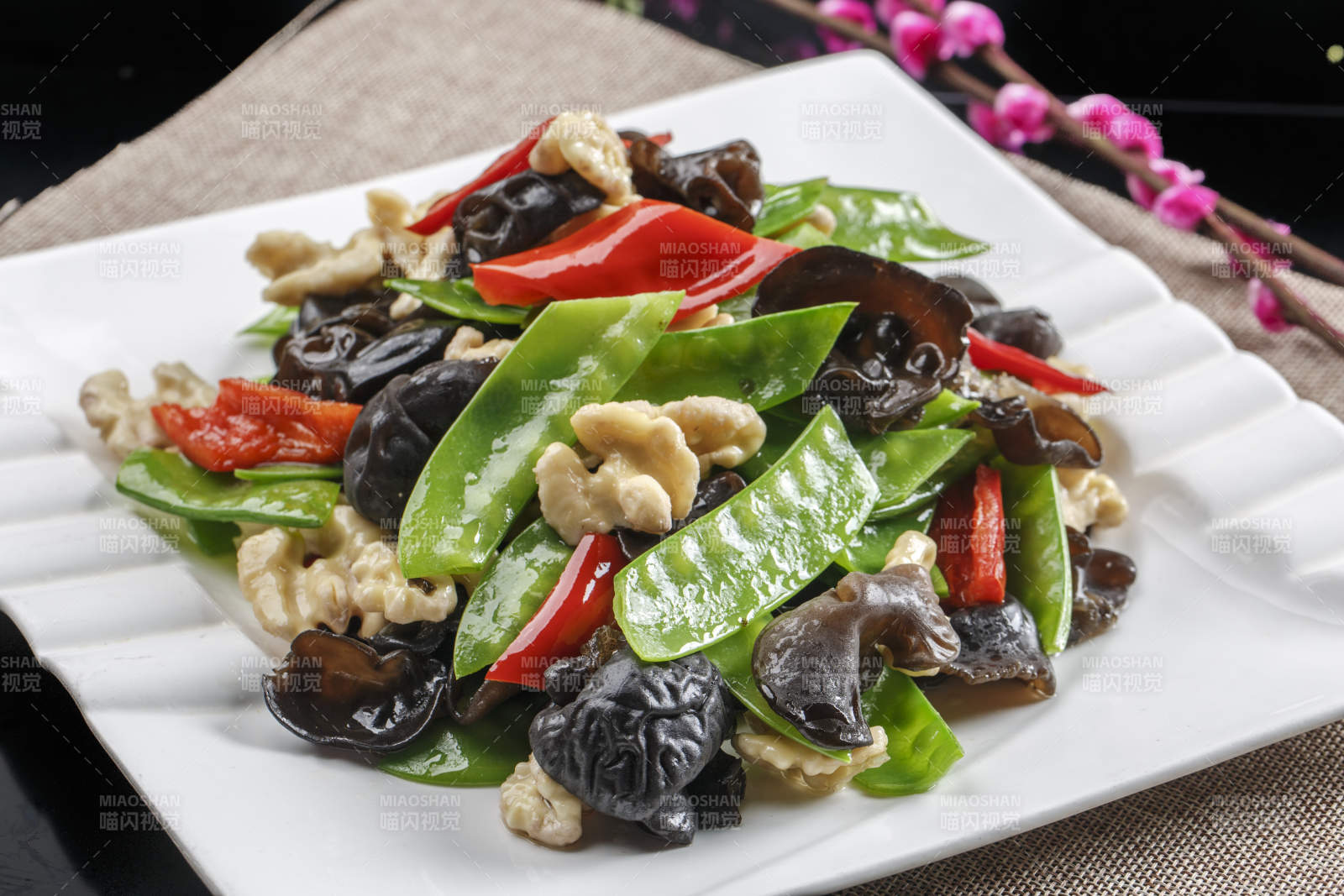 粤式小炒荷塘月色图片