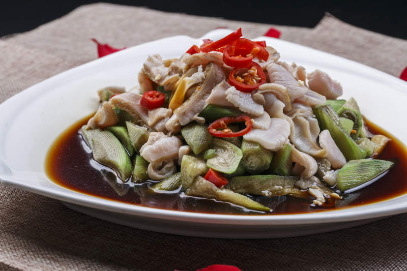 老醋丝瓜酸汤鸟贝图片