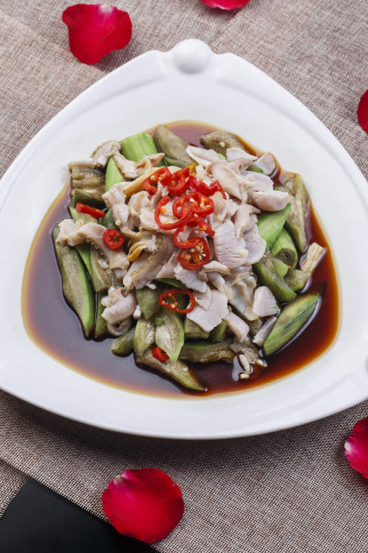 老醋丝瓜酸汤鸟贝图片