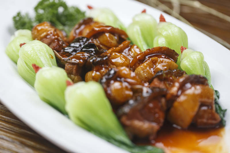 枸杞毛氏红烧猪楠肉图片